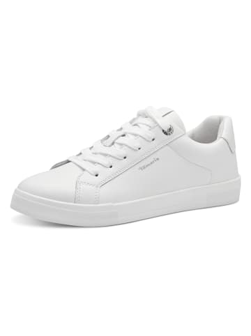Tamaris Skórzane sneakersy w kolorze białym