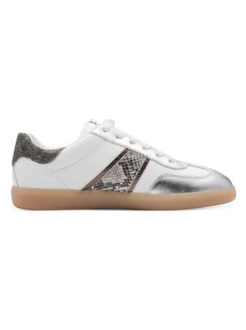 Tamaris Sneakers zilverkleurig/wit