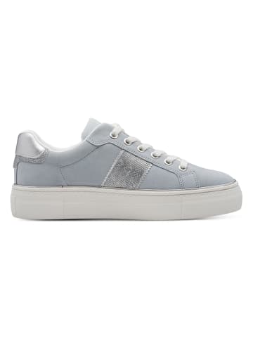 Tamaris Leder-Sneakers in Hellblau
