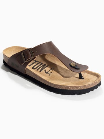 BACKSUN Teenslippers "Mercure" bruin