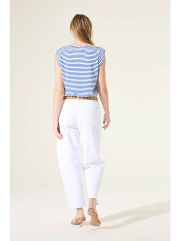 Garcia Shirt wit/blauw