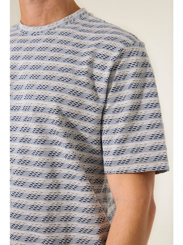 Garcia Shirt donkerblauw/beige