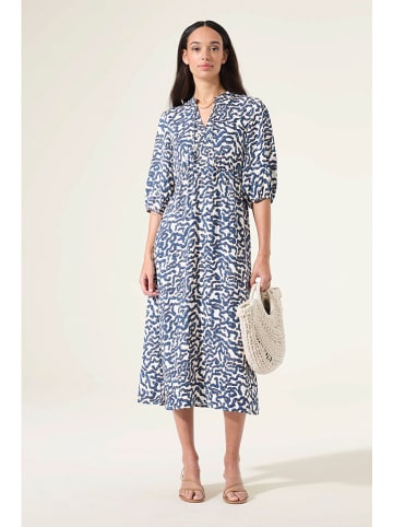 Garcia Jurk wit/blauw