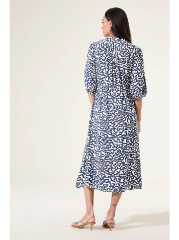 Garcia Jurk wit/blauw