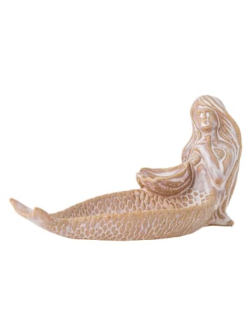 Bloomingville Decoratieve schaal "Abitha" beige - (L)19,5 cm