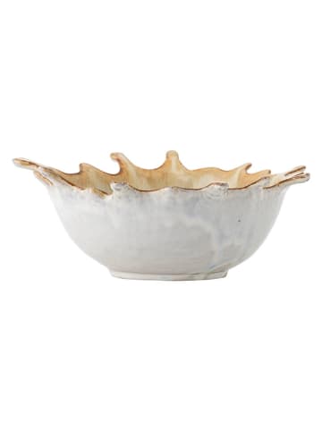 Bloomingville Serveerkom "Alcott" wit/beige - Ø 21 cm