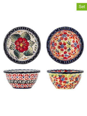 Bloomingville 2er-Set: Schalen ''Florist'' in Rot/ Grün - Ø 9 cm