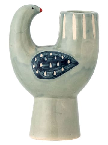 Bloomingville Kerzenhalter ''Trudy'' in Türkis - (B)9 x (H)12,5 x (T)6 cm