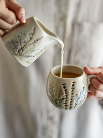 Bloomingville Tasse ''Bea'' in Creme/ Schwarz - 250 ml