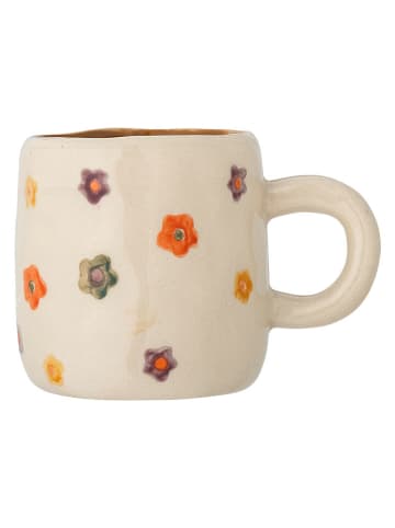 Bloomingville Kubek "Addy" w kolorze biało-pomarańczowym - 130 ml