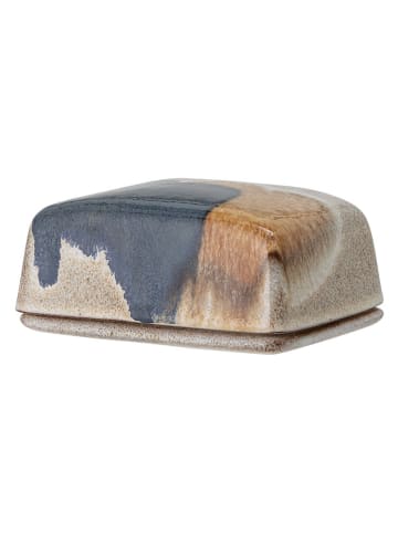 Bloomingville Butterdose ''Jules'' in Dunkelblau/ Hellbraun - (B)14 x (H)6 x (T)10 cm