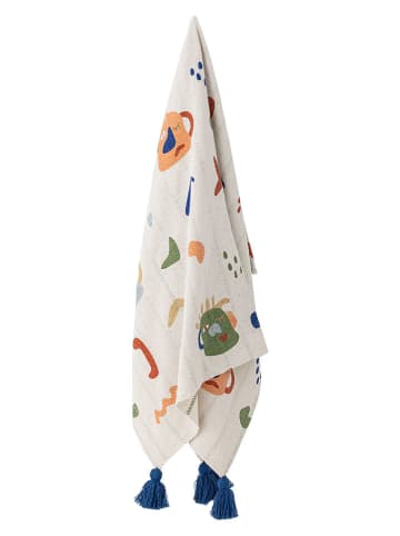 Bloomingville Woondeken ''Sylvie'' wit/meerkleurig - (L)160 x (B)130 cm