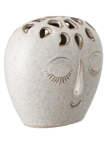 Bloomingville Vase "Elissa" in Weiß - (B)15,5 x (H)10 x (T)14,5 cm
