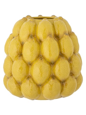 Bloomingville Vase "Limone" in Gelb - (H)22 x Ø 22 cm