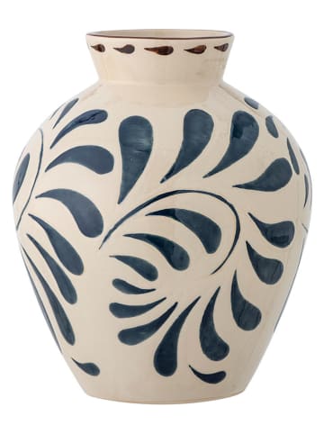 Bloomingville Vase "Heikki" in Creme/ Türkis - (H)24 x Ø 20 cm