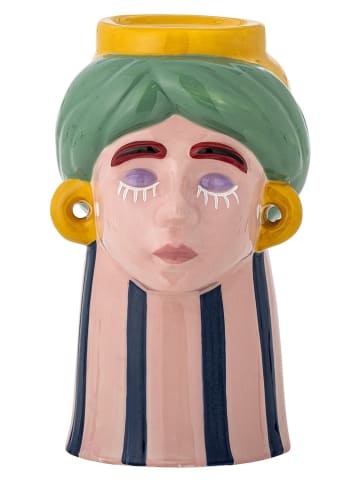 Bloomingville Wazon "Miss Jody" w kolorze beżowo-miętowo-żółtym - wys. 22,5 x Ø 14 cm