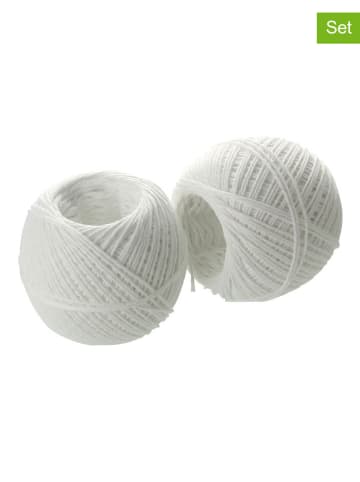 FM Professional 2-delige set: kookbinddraad wit - (L)150 cm