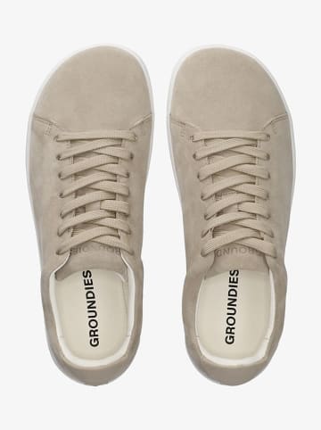 Groundies Leder-Barfußschuhe "Zero" in Beige