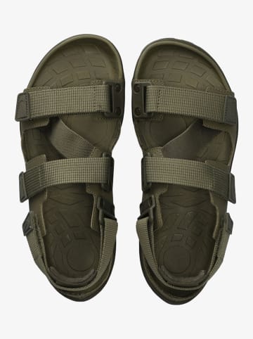 Groundies Skórzane buty barefoot "Trace" w kolorze khaki