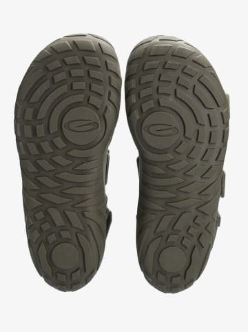 Groundies Skórzane buty barefoot "Trace" w kolorze khaki