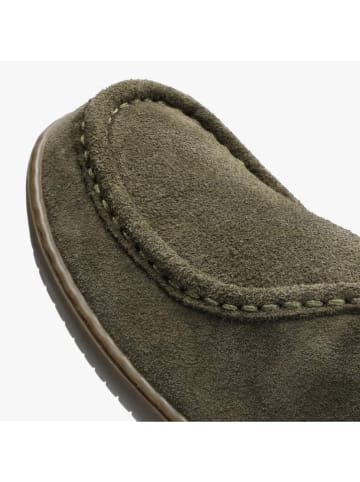 Groundies Leder-Barfußschuhe "Cricket" in Khaki