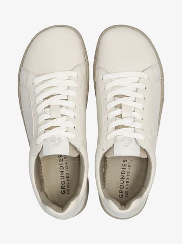 Groundies Leder-Barfußschuhe "Universe" in Creme