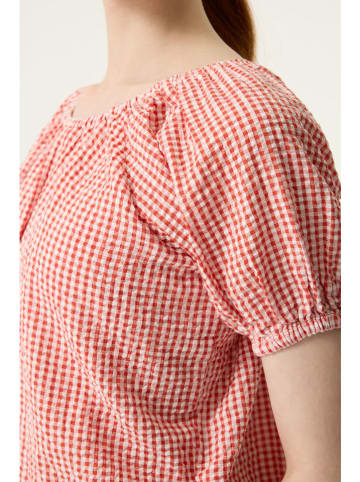 Garcia 2tlg. Bluse-Set in Orange/ Weiß