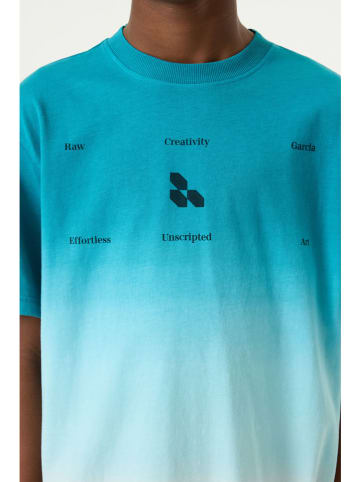 Garcia Shirt in Hellblau/ Weiß