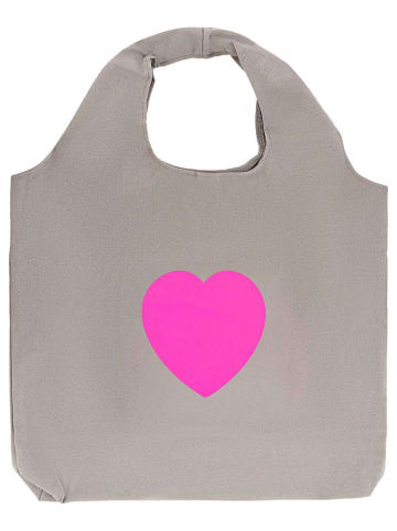Zwillingsherz Shopper in Grau - (B)57 x (H)49 cm
