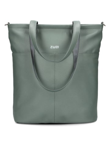 Zwei Schultertasche "M145" in Grün - (B)35 x (H)37 x (T)15 cm