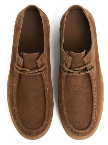 Polo Club Leren veterschoenen lichtbruin