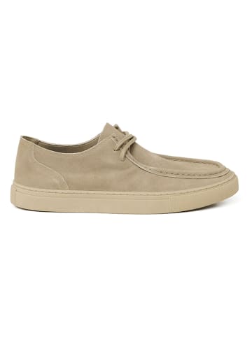 Polo Club Leder-Schnürschuhe in Beige