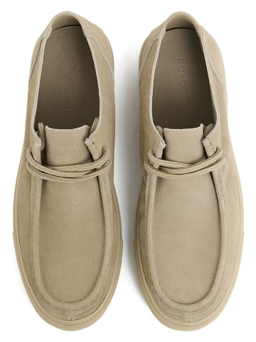 Polo Club Leder-Schnürschuhe in Beige