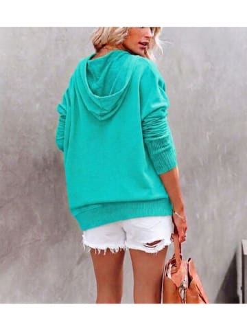 Milan Kiss Hoodie turquoise