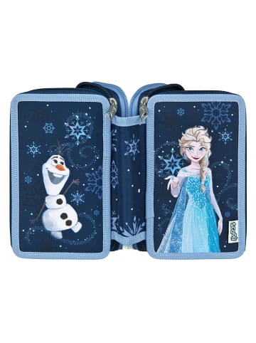 SCOOLI Gefülltes Federmäppchen "Frozen" in Dunkelblau - (B)19 x (H)7 x (T)12 cm