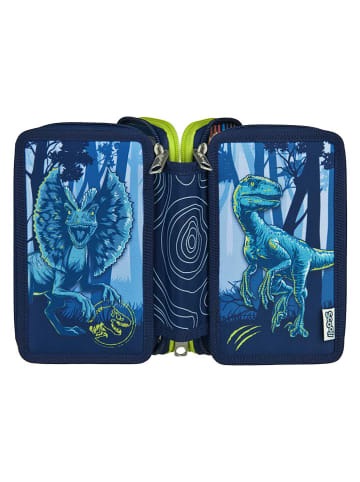 SCOOLI Gefülltes Federmäppchen "Jurassic World" in Dunkelblau - (B)19 x (H)7 x (T)12 cm