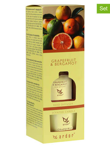 ARDOR 2-delige kamergeurset ''Grapefruit & Bergamot'' geel