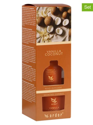 ARDOR 2-delige kamergeurset ''Vanilla Coconut'' oranje