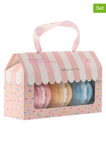 Aurora 3-delige set: badbommen ''Sweet Macarons'' - 3x 60 g - vanaf 3 jaar