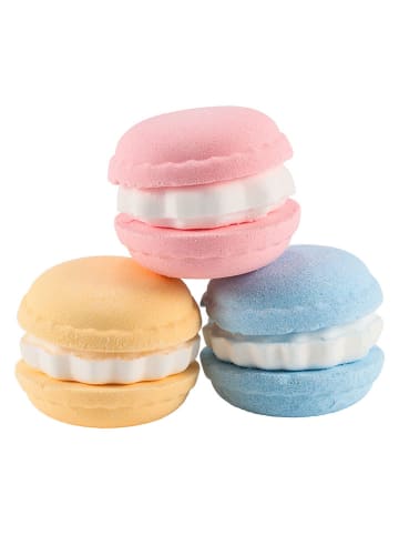 Aurora 3-delige set: badbommen ''Sweet Macarons'' - 3x 60 g - vanaf 3 jaar