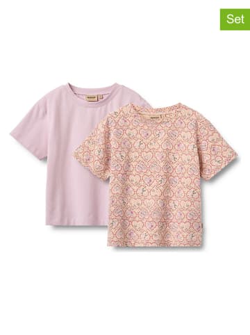 Wheat 2er-Set: Shirts "Ella" in Rosa/ Orange