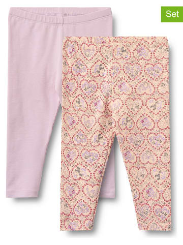 Wheat 2er-Set: Leggings "Jules" in Rosa/ Orange