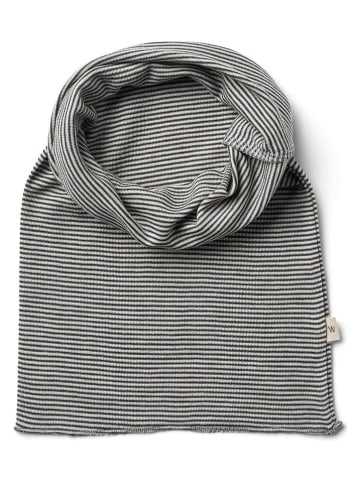 Wheat 2-delige set: colsjaals "Arta" donkerblauw/wit