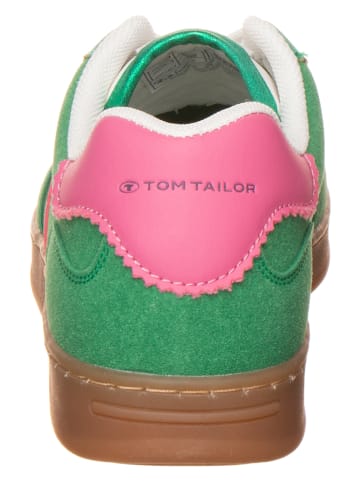 Tom Tailor Sneakersy w kolorze zielono-różowym