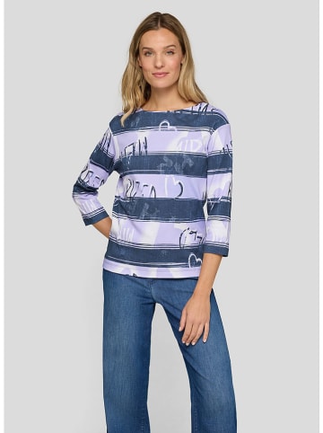 Rabe Longsleeve in Dunkelblau/ Flieder