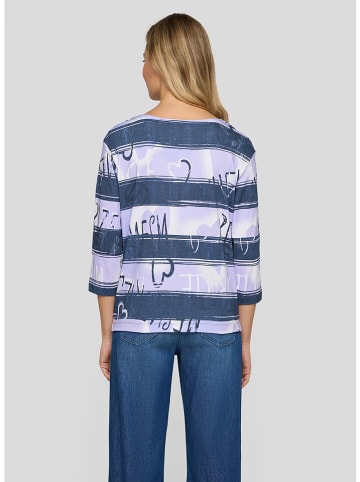 Rabe Longsleeve in Dunkelblau/ Flieder