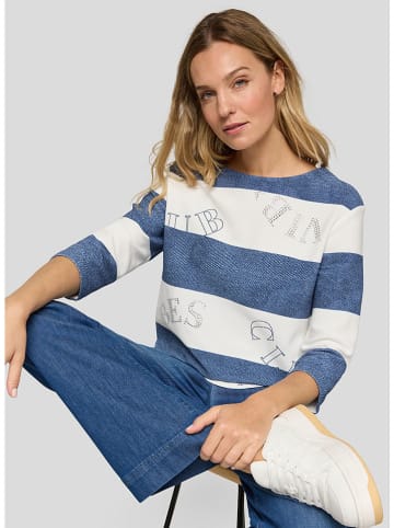 Rabe Longsleeve in Blau/ Weiß