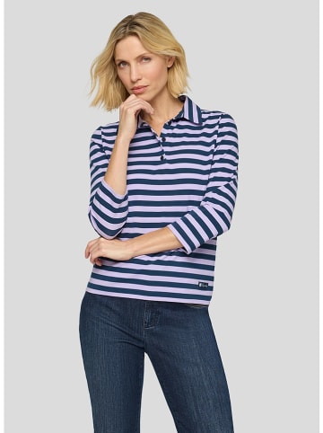 Rabe Longsleeve in Flieder/ Dunkelblau
