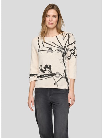 Rabe Pullover in Beige/ Schwarz
