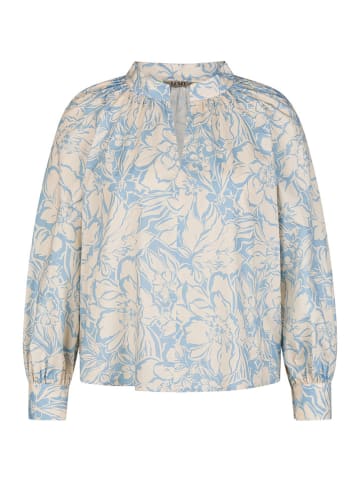 LCMT Le Comte Bluse in Hellblau/ Creme